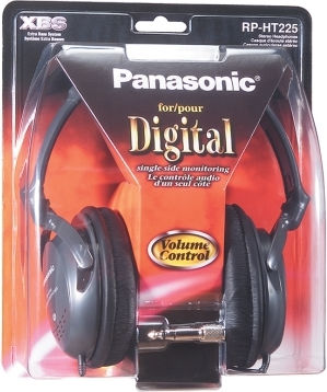 Panasonic RP-HT225 Kabelgebunden Über Ohr Kopfhörer Schwarz