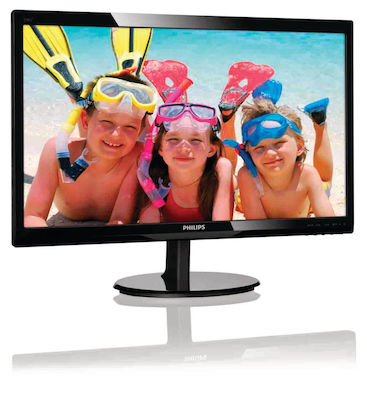 Philips 246V5LHAB TN Monitor 24" FHD 1920x1080 με Χρόνο Απόκρισης 5ms GTG