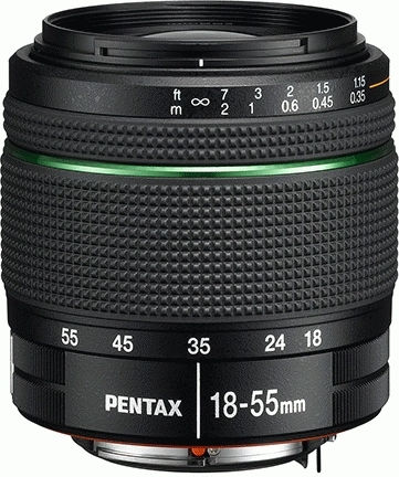Pentax Crop Φωτογραφικός Φακός SMC DA 18-55mm F/3.5-5.6 AL WR Standard Zoom για Pentax K Mount Μαύρος