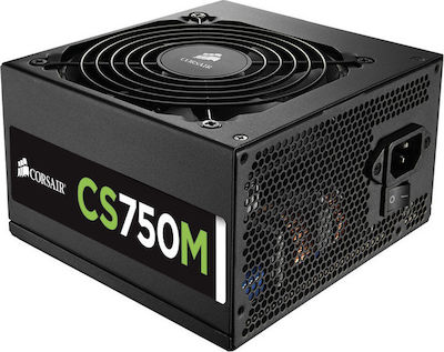 Corsair CS Series CS750M 750W Захранващ блок за компютър Полумодулни 80 Plus Gold
