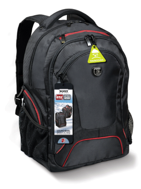 Port Designs Courchevel Waterproof Backpack Backpack for 15.6" Laptop Black