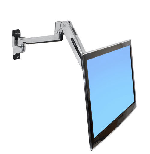 Ergotron LX Wandmontiert Halterung Monitor bis 40" mit Arm Silber