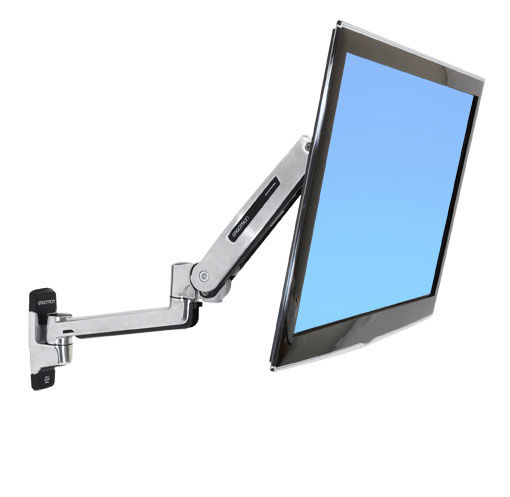 Ergotron LX Wandmontiert Halterung Monitor bis 40" mit Arm Silber