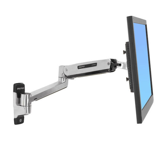 Ergotron LX Wandmontiert Halterung Monitor bis 40" mit Arm Silber