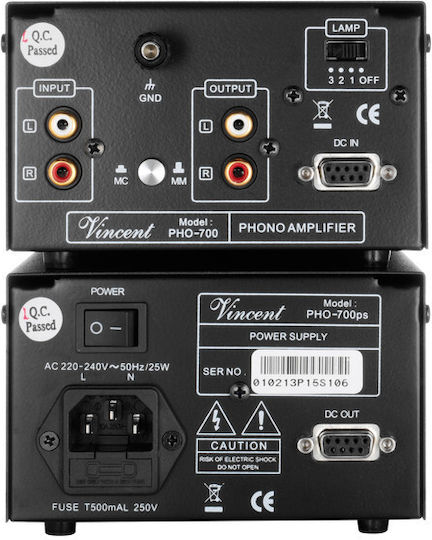 Vincent PHO-700 Phono Preamp Black