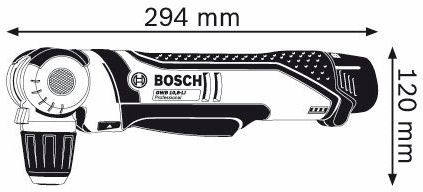 Bosch GWB 10.8-LI Angle Drill Driver Battery Solo 10.8V