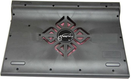 Ηongtai HTZ520 Cooling Pad for Laptop up to 17" with 1 Fan and Lighting