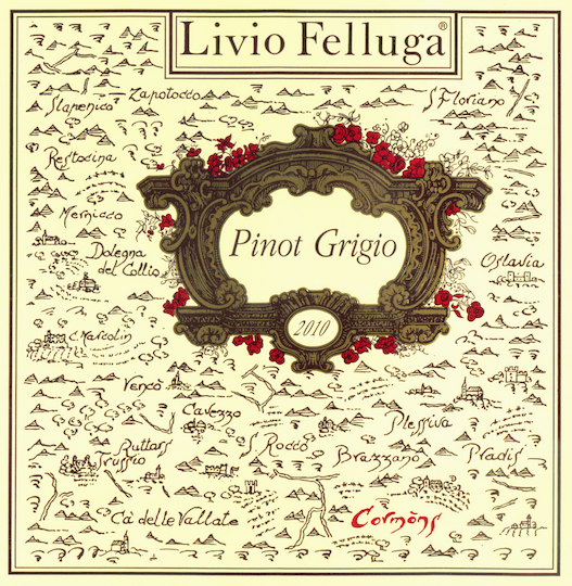 Livio Felluga Wine Pinot Grigio White Dry 750ml