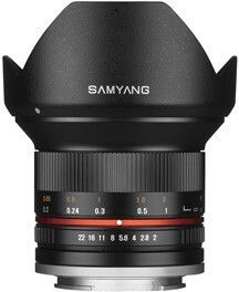 Samyang Crop Φωτογραφικός Φακός 12mm f/2.0 NCS CS Wide Angle για Sony E Mount Μαύρος