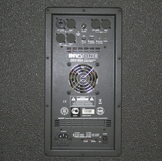 Invotone DSX18SA DSX18SA Aktiv Subwoofer PA 1000W 18" 53.5x52x66.1cm.