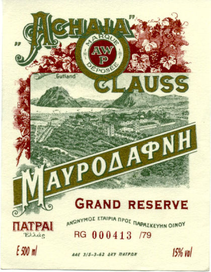 Achaia Clauss Wine Grand Reserve Mavrodafni Red Sweet 500ml