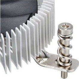 Akasa AK-CC7129BP01 Low Profile CPU Cooling Fan for 775/1200/115x Socket Silver