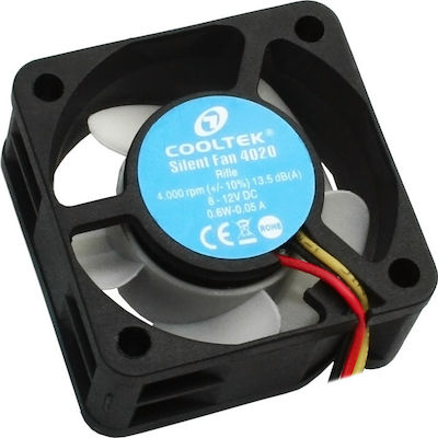 Cooltek Silent Fan 4020 Case Fan με Σύνδεση 3-Pin