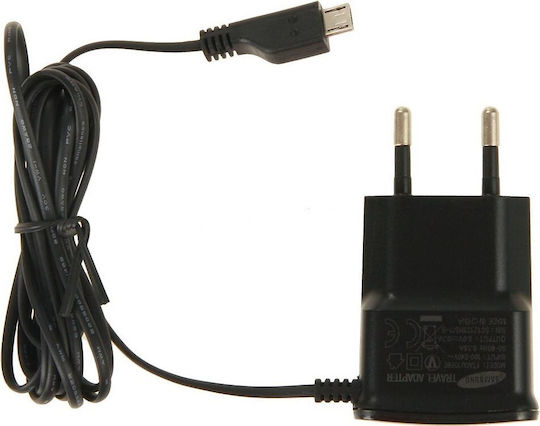 Samsung Încărcător Cu Cablu Încorporat Micro USB Negru (ETA0U10EB)