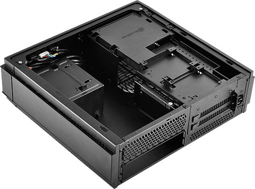 Silverstone ML07B Home Theater Κουτί Υπολογιστή Μαύρο