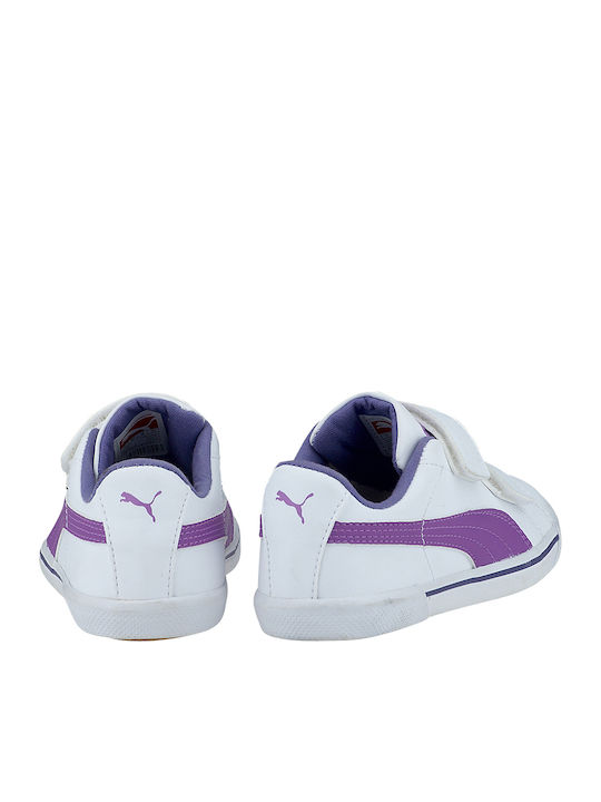 Puma Kids Sneakers with Scratch White