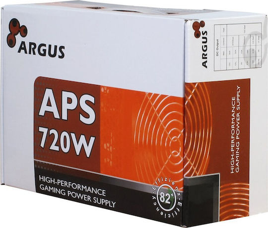Inter-Tech Argus APS 720W Negru Sursă de Alimentare Calculator Complet cu fir