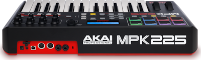 Akai Midi Keyboard MPK 225 με 25 Πλήκτρα σε Μαύρο Χρώμα