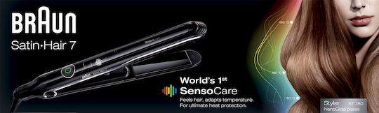 Braun Satin-Hair 7 SensoCare ST780 Hair Straightener with Ceramic Plates Ionic