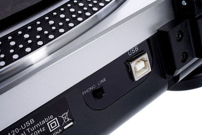 Audio Technica AT-LP120USB Plattenspieler Silber