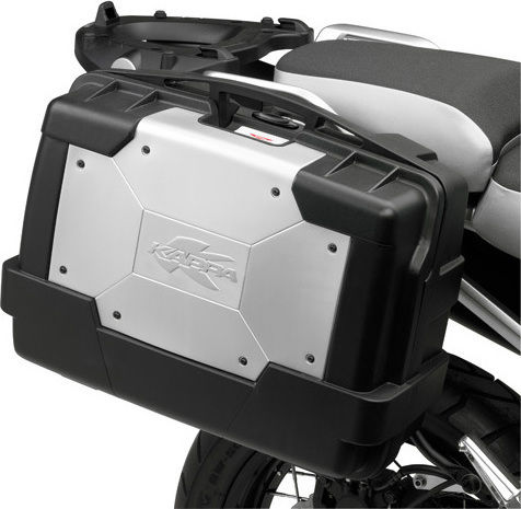 Kappa Moto Garda Monokey Πλαϊνή Βαλίτσα Μοτοσυκλέτας 33lt σε Ασημί Χρώμα