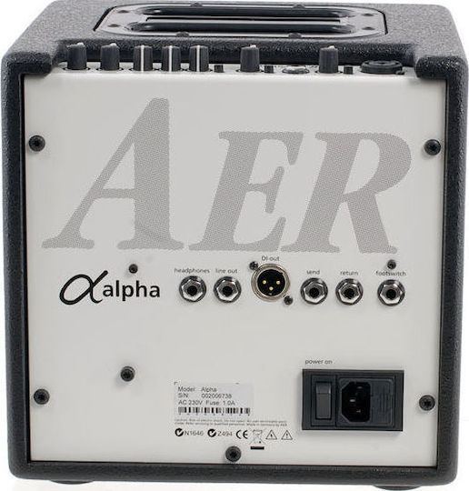 Aer Alpha Combo Amplificator Instrumente Acustice 1 x 8" 40W Negru