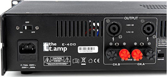 The T.Amp E-400 Amplificator de putere Amplificator PA 2 Canale 190W/4Ω 120W/8Ω