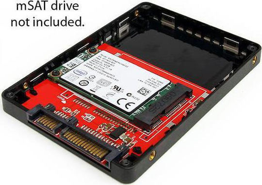 StarTech Hard Drive Case 2.5" SATA III with connection SATA in Schwarz color
