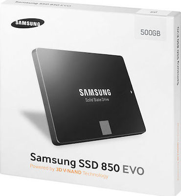 Samsung 850 Evo SSD 500GB τύπου 2.5'' με σύνδεση SATA III MZ-75E500B/EU