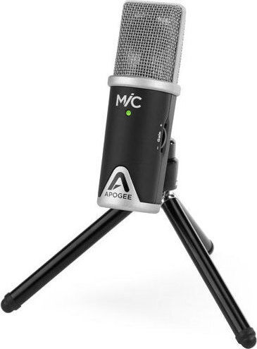 Apogee MiC 96k USB Microfon Condensator Desktop, Montat pe Amortizor pentru Vocale în Culoarea Gray