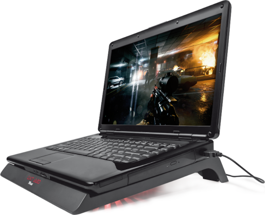 Trust GXT 220 Kuzo Cooling Pad για Laptop έως 17.3" με 1 Ανεμιστήρα