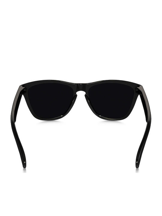 Oakley Frogskins Men's Sunglasses with Black Plastic Frame and Black Lens OO9013-24