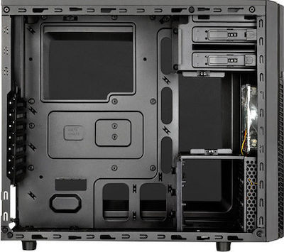 Silverstone Precision PS11 Midi Tower Κουτί Υπολογιστή με Πλαϊνό Παράθυρο Μαύρο