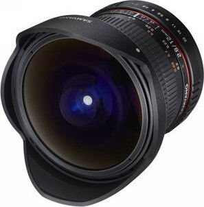 Samyang Full Frame Camera Lens 12mm f/2.8 ED AS NCS (AE) Fisheye for Nikon F Mount Black