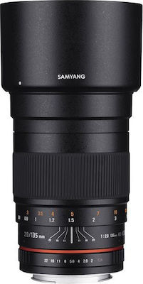 Samyang Full Frame Camera Lens 135mm f/2.0 ED UMC Telephoto for Sony E Mount Black