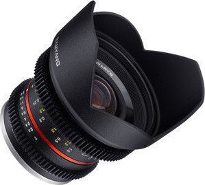 Samyang Crop Φωτογραφικός Φακός 12mm T2.2 VDSLR NCS CS Wide Angle για Micro Four Thirds (MFT) Mount Black