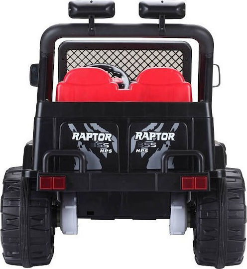 Jeep Wrangler Διθέσιο με Τηλεκοντρόλ Τύπου 12 Volt Μαύρο για 1+ Ετών