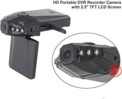 Автомобилна DVR камера 720P с дисплей 2" за Паркет със смукателна чаша