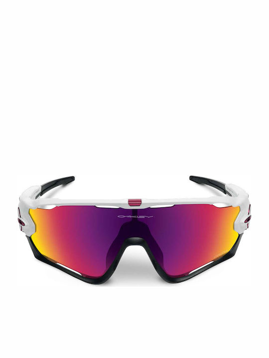 Oakley Jawbreaker Sonnenbrillen Λευκά mit Kunststoff Gestell Oakley Jawbreaker Sonnenbrillen Λευκά mit Kunststoff Gestell
