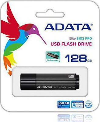 Adata DashDrive S102 Pro 128GB USB 3.0 Stick Γκρι