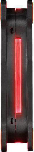 Thermaltake Riing 12 LED Gehäuselüfter 120mm (1500rpm / 40.6cfm) mit Roter Beleuchtung und 3-poliger Verbindung Rote