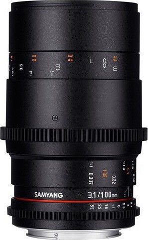 Samyang Full Frame Camera Lens Telephoto / Macro for Nikon F Mount Black