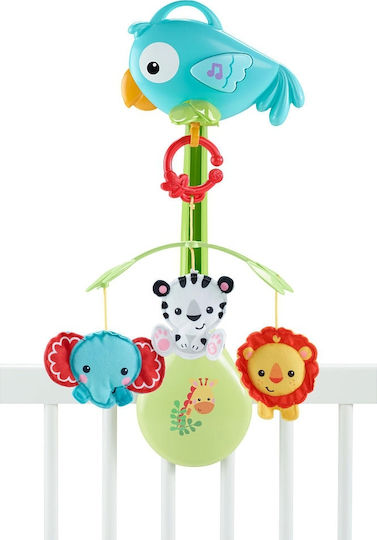 Fisher Price Мобиле Детско легло с музика и въртене Rain Forest за 0++ месеца