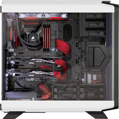 Corsair Graphite 760T Windowed Full Tower Κουτί Υπολογιστή Arctic White