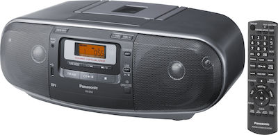 Panasonic Форум на CD плейъри RX-D55 RX-D55AEG-K с CD плейър / MP3 плейър / USB / Касетофон / Радио в Черен цвят