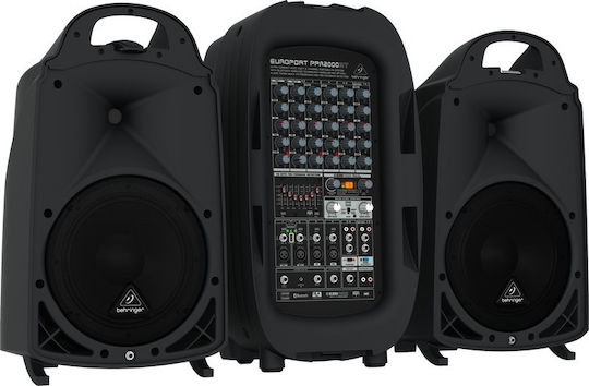 Behringer PPA2000BT Set cu Autoamplificate Difuzor cu Woofer 18" 35.3x88.39x65.79cm.