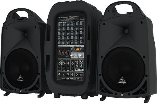 Behringer PPA2000BT Set cu Autoamplificate Difuzor cu Woofer 18" 35.3x88.39x65.79cm.