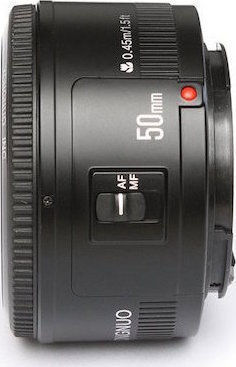 Yongnuo Full Frame Φωτογραφικός Φακός YN 50mm f/1.8 Σταθερός για Canon EF Mount Black