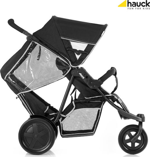 Hauck Freerider Количка за Близнаци Подходяща за Новоредено Черна 12.3kg