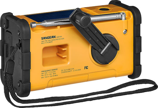 Sangean MMR-88 Portable Radio Solar with USB Yellow